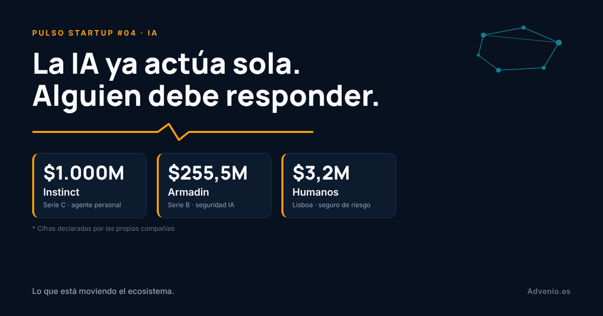 Pulso Startup #04: Cuando la IA actúa sola, alguien tiene que responder por ella — Advenio.es